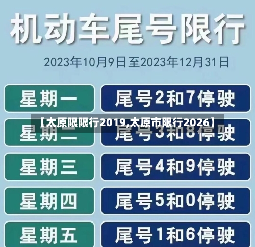 【太原限限行2019,太原市限行2026】