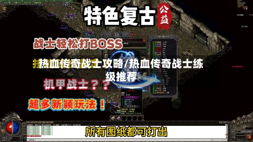 热血传奇战士攻略/热血传奇战士练级推荐