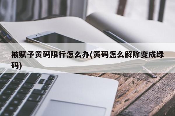 被赋予黄码限行怎么办(黄码怎么解除变成绿码)